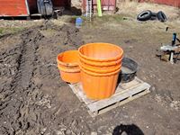    Assortment of Plastic Water & Feed Tubs