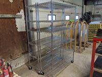    (2) Metal Shelving Units on Casters