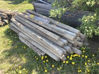    (40) 3-4 x 7 Ft Fence Posts