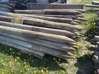    (42) 5 Inch x 8 Ft Corral Posts