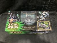 2001 MIB Hasbro Power Of The Jedi Star Wars Tie Interceptor
