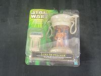 2001 MIB Hasbro Power Of the Jedi Luke Skywalker in Echo Base Tank Star Wars Action Figure