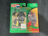2003 MIB Hasbro  Snake Eyes G.I. Joe Action Figure w/ Mission Disc