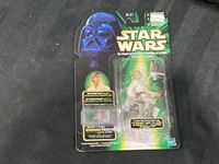 1999 Hasbro  Luke Skywalker Star Wars Commtech Action Figure w/ T-16 Skyhopper Model
