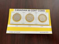Canadian 50 Cent Coins