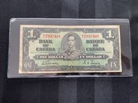    1937 Canadian One Dollar Bill