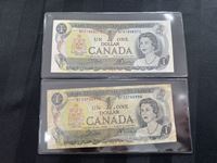    (2) 1973 Candian One Dollar Bill