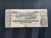    1864 American Ten Dollar Bill