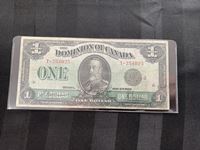    1923 Canadian One Dollar Bill