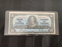    1937 Canadian Five Dollar Bill