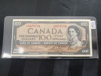   1954 Canadian Hundred Dollar Bill