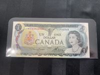    1973 Canadian One Dollar Bill