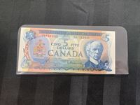    1972 Canadian Five Dollar Bill