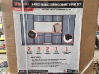  TMG Industrial  9 Piece Garage Storage Cabinet Combo Set