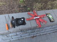    (3) Detacher Blades, (2) Trimmer Blades & (2) Chain Saw Files & Qty of Lawnboy Fuel Treatment