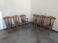    (6) Oak Dining Room Chairs