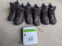    (3) Roper 8 1/2 Mens Work Boots W/ Lock Box