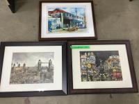    (3) Specialty Prints with Frames