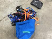    Blue Bag of Ratchet Straps and Tie Downs