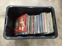    Container Full of Vintage LPs - Long Play Records