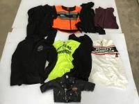    Qty of Harley Davidson Shirts, Jackets and Vests