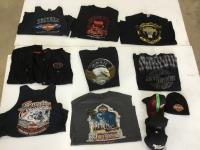 Qty of Miscellaneous Harley Davidson Shirts