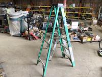    (5) Step Fibre Glass Stepladder & (3) Step Aluminum Ladder