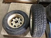   (2) 205/75R14 Tires on Steel Rims