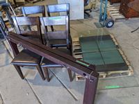    Glass Dining Table W/ 4 Chairs