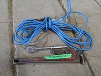    18 Inch Pipe Wrench w/ Snap on Ratchet & Work Light