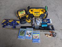    Qty PF Dewalt Radios, Hand Planer, Clamps and Saws
