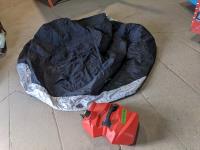    Gas Can and Bike Cover