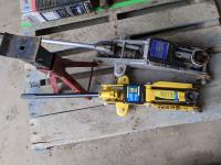 (2) 2 Ton Hydraulic Floor Jacks and Stand