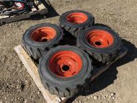 (4) Heavy Duty 23X8.5-12 Bobcat Tires & Rims