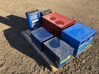    Metal Boxes with Miscellaneous Shop Supplies