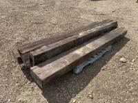    (4) 12 Inch X 6 Inch X 9 Ft Treated Timbers