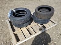    Assortment of 4 Different Size Tires
