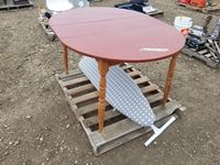    Oval Shaped Kitchen Table & Ironing Board