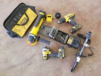 Assortment of Rechargeable Dewalt Hand Tools
