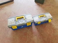 (2) Mini Plastic Toolboxes with Contents