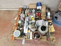 Pallet with Large Assortment of Shop Tools & Supplies