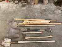 Assorted Yard & Garden Tools with Assorted Handles