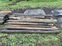 (30 ±) Assorted Sizes Treated Fence Posts
