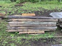 (27±) Assorted Sizes Treated Fence Posts