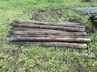 (22±) Assorted Sizes Treated Fence Posts
