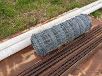 T Posts, Roll Page Wire, (2) 4 Inch Sewer Pipes, Large Metal Door