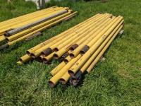 (31) 3 Inch X 8-10 Ft Yellow Jacket Pipe Posts
