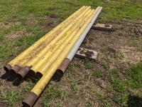 (7) 4 Inch 2-14 Ft Yellow Jacket Steel Pipe