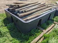 (80±) 3-4 Inch Fence Posts in Poly Tub