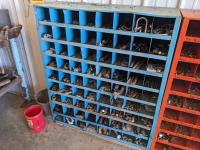    72 Compartment Bolt Bin with Contents